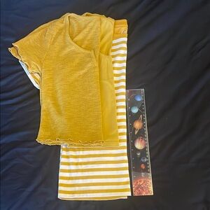 3 Mustard Yellow Top Set 💛